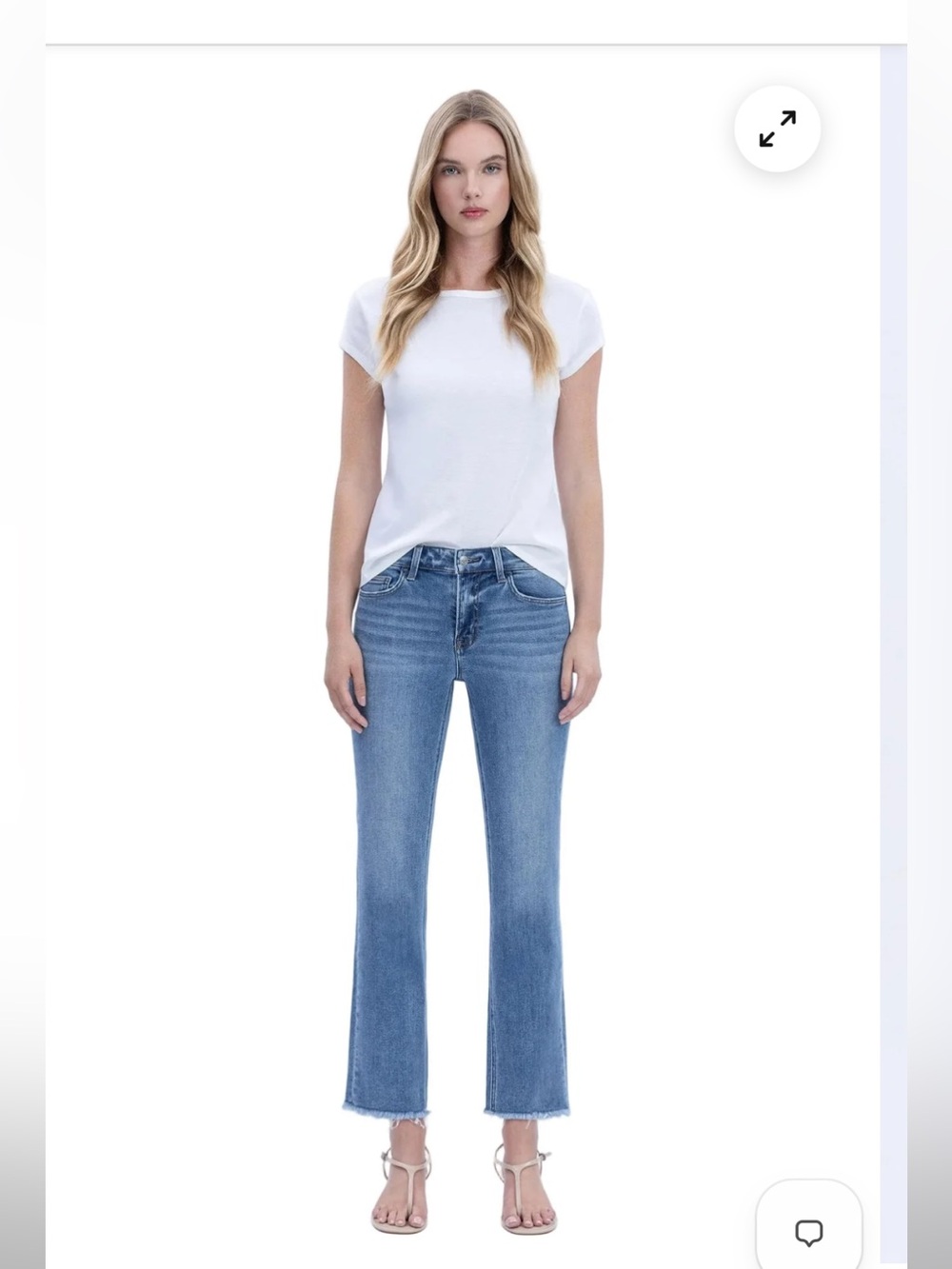 Vervet Women’s Mid-Rise Straight Leg Ankle Jeans - Picture 2 of 4